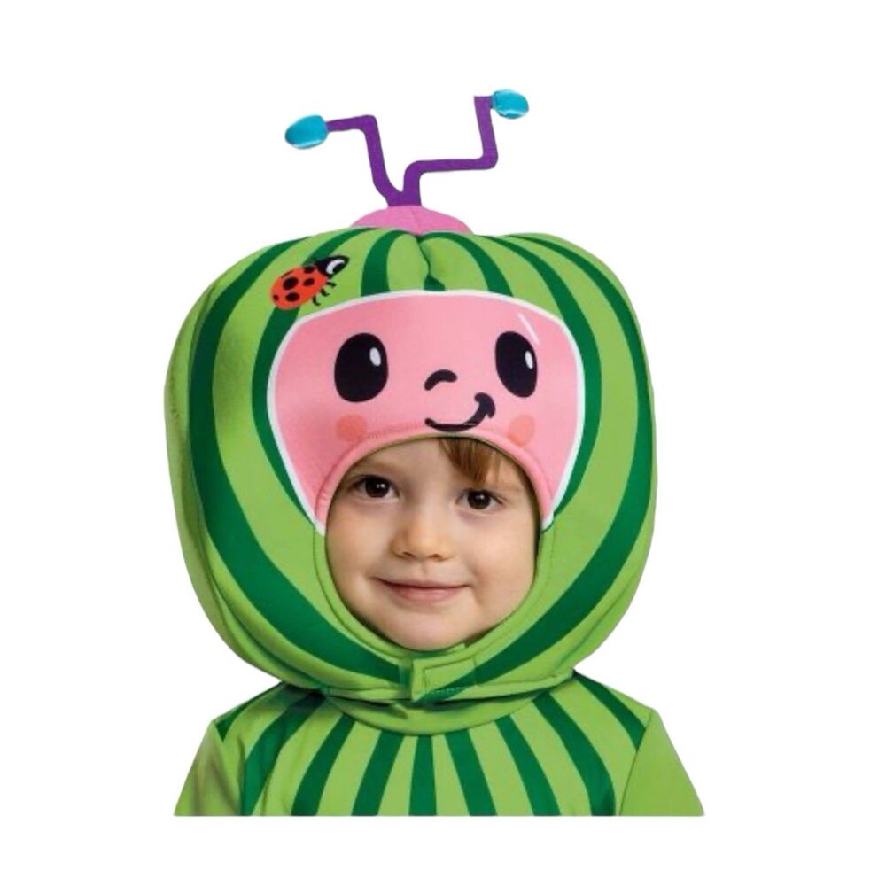 Cocomelon Baby Melon Halloween Costume Jumpsuit & Headpiece Size 3T-4T Medium - Picture 3 of 3